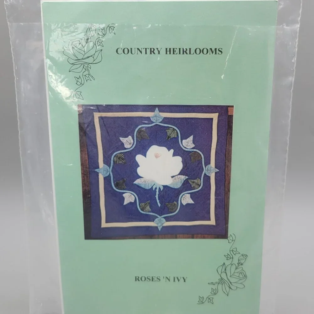 Country Heirlooms Roses N Ivy Quilt Pattern 24 X 24 Wall Hanging